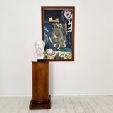 White Bust of Socrates, 1940, Plaster on a Black Marble Base