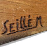 Important Sculpture of a Woman's Body, Cedar and Oak, Brutalism, 1970