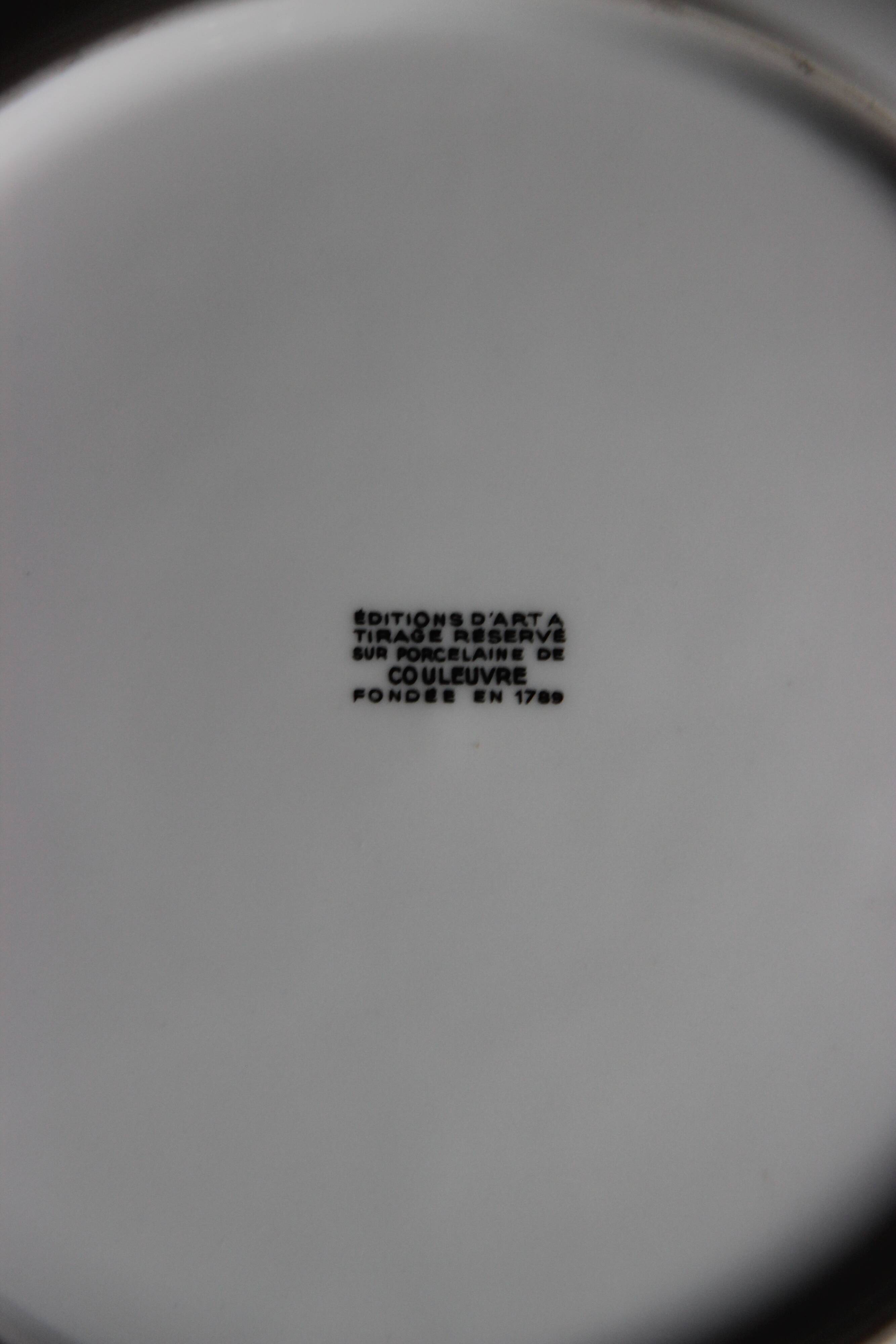 Jean Cocteau porcelain plate