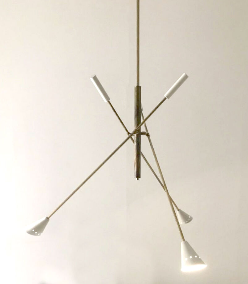 Vintage 3 arm chandelier