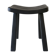 Japanese style wooden stool with burnt wood finish shou-sugi-ban