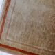 Vintage Chinese Art Deco handmade carpet 64cm x 97cm 1970s