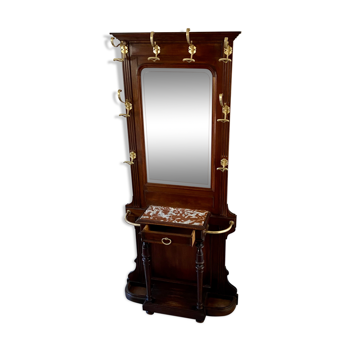 Walnut wall coatrack