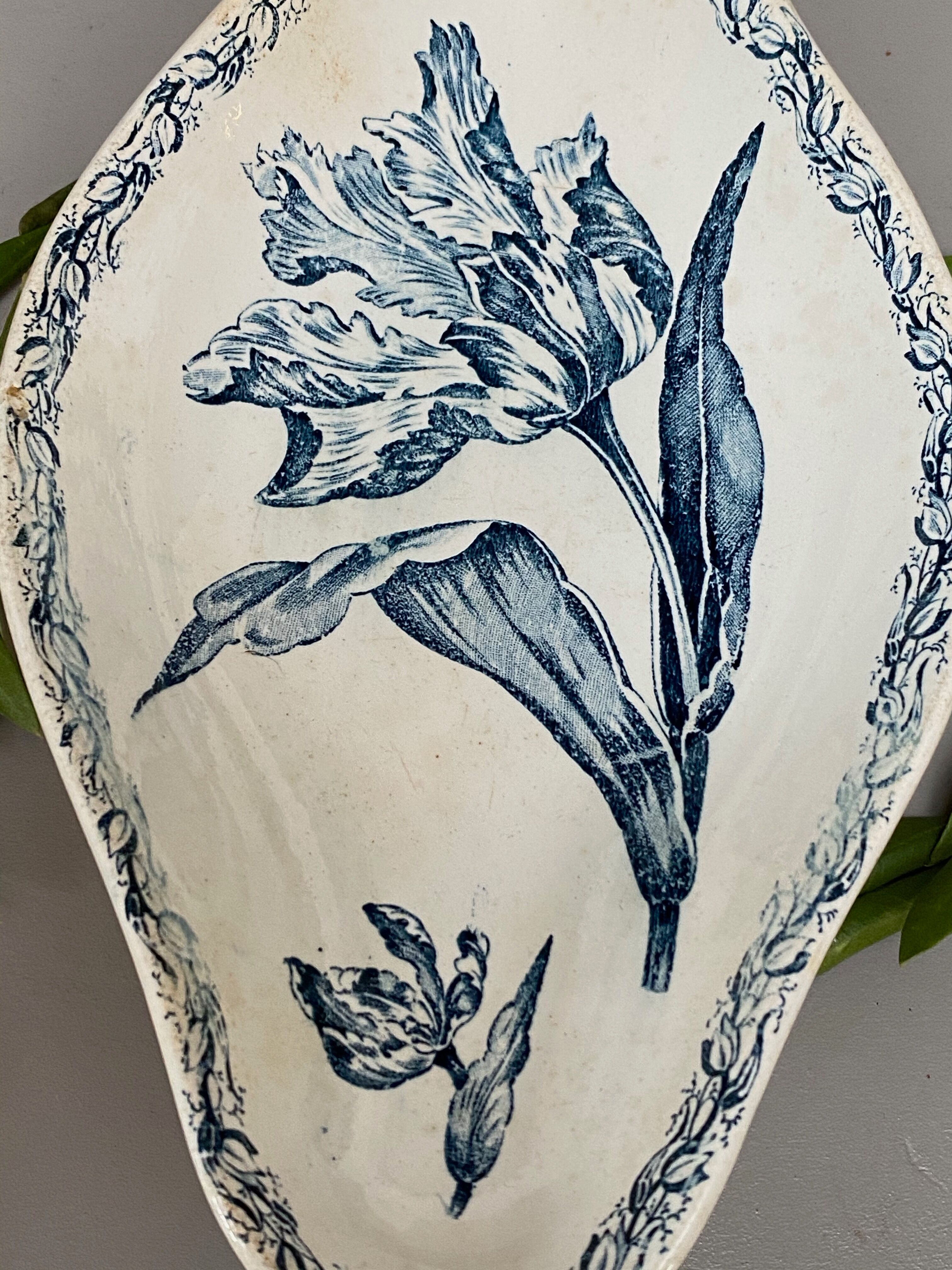 Old earthenware dish kg luneville