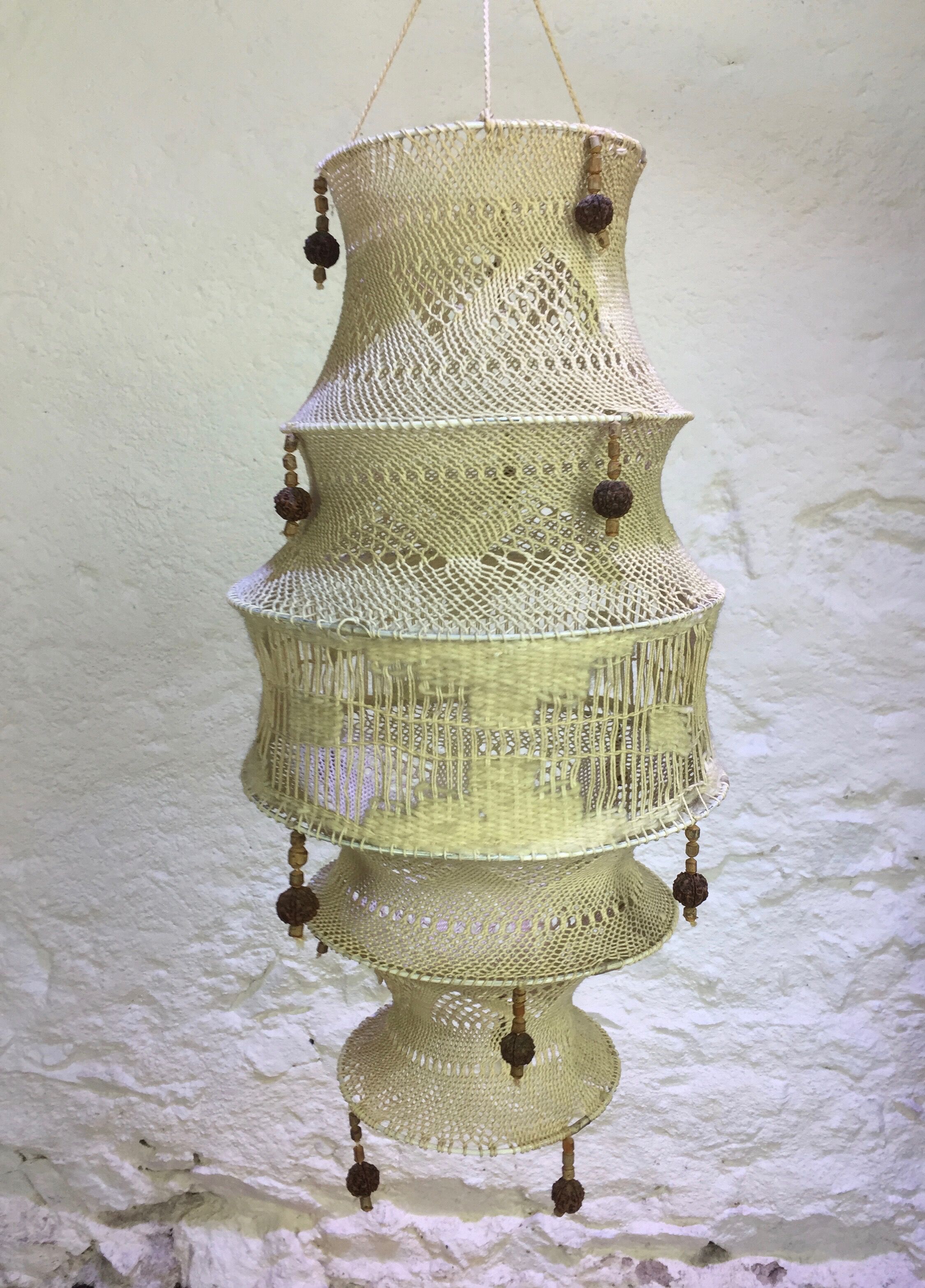 Macramé suspension 60s/70s