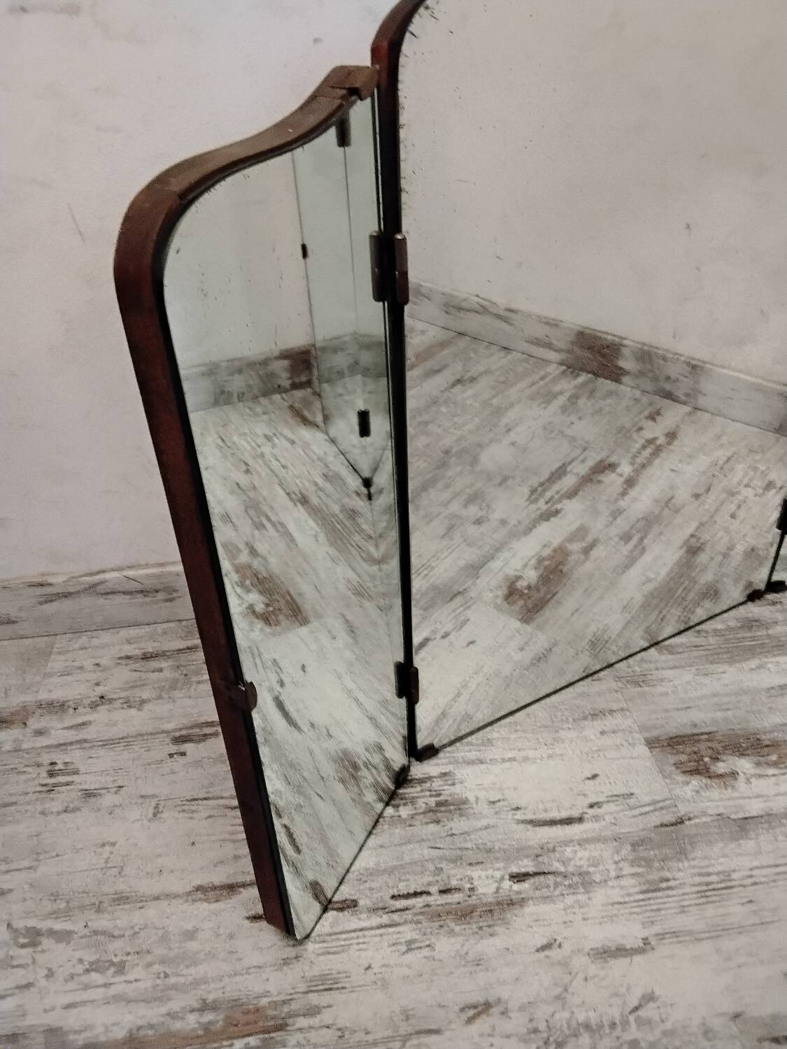 Grand miroir triptyque art déco