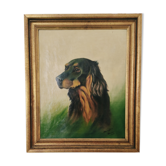 A.Mairesse Portrait de Chien, oil on canvas, 1930