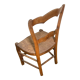 Chaises paillées campagne