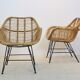Gorgeous dutch wicker & steel chairs