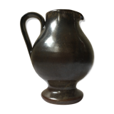 Puisaye stoneware pitcher, high fire, signed Michel and Denis Pointu