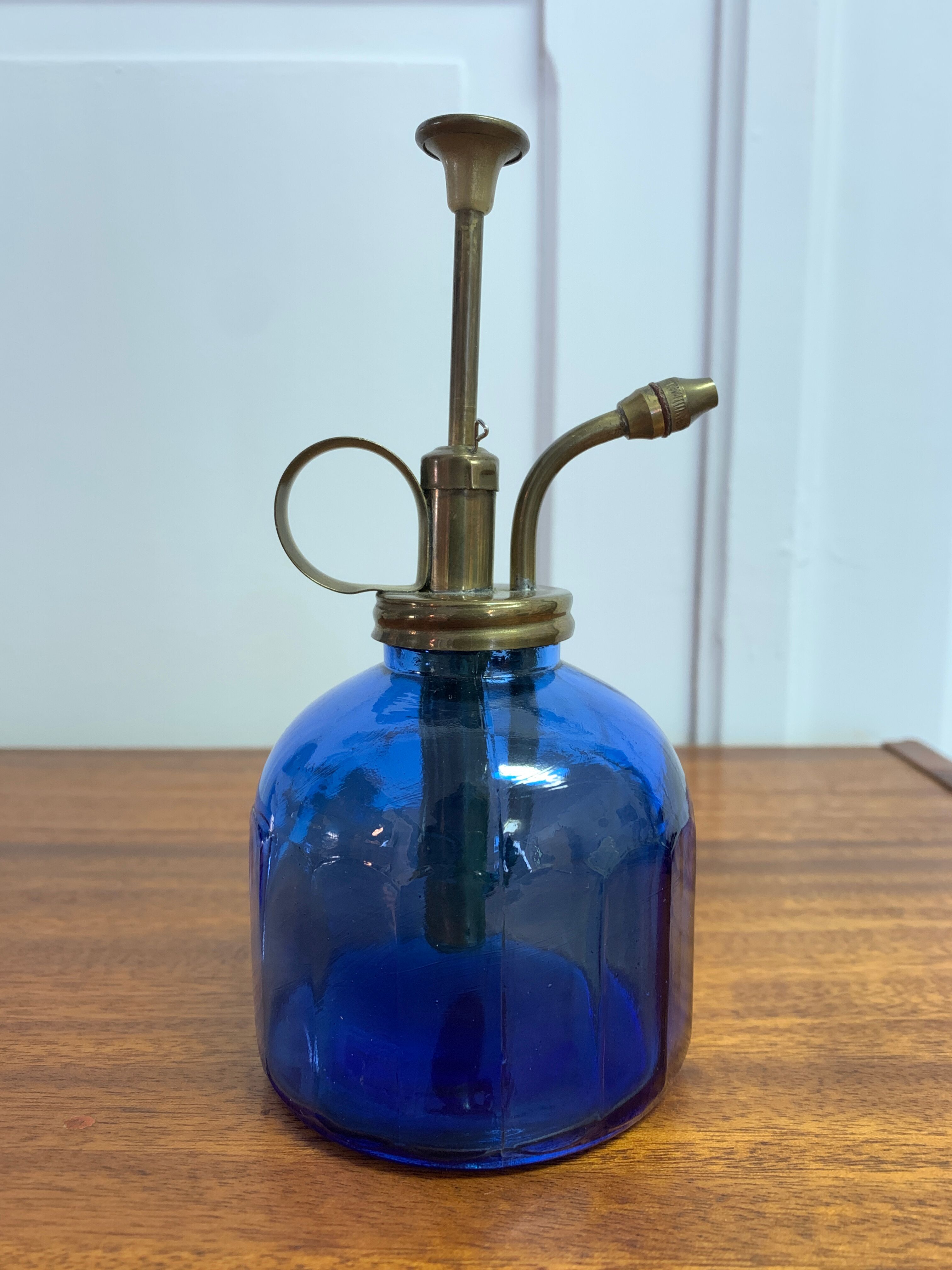 50s blue glass vaporizer