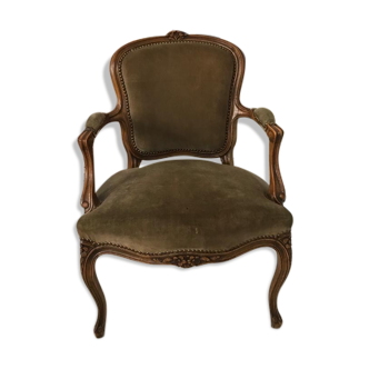 Louis XV style convertible armchair