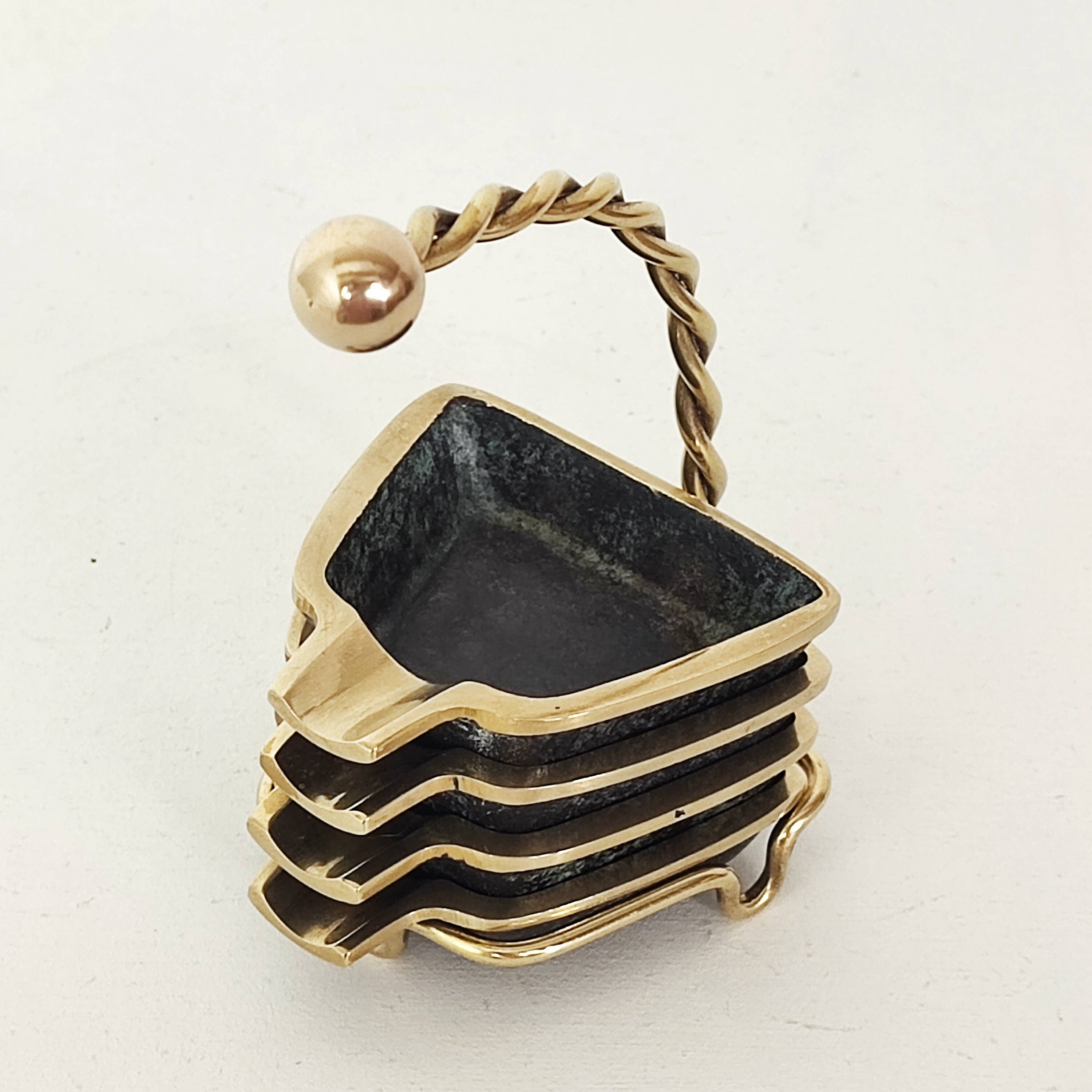 Cendriers empilables années 50