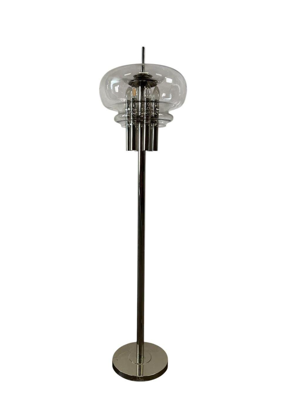 Vintage chrome floor lamp 'Leclaire & Schäfer'
