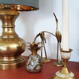 Brass and mother-of-pearl bougeoir