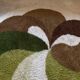 Xl psychedelic high pile rya rug desso netherlands, 1970s