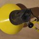 Articulated lamp of architect design vintage Italian 60s yellow