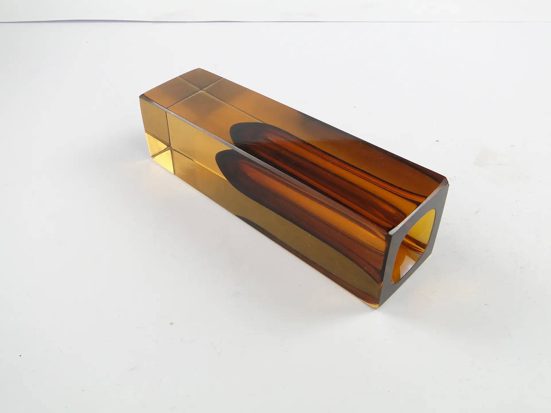 Murano vase, Sommerso, glass, design by F. Poli, Italy, 1950s