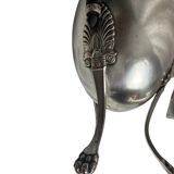 Set of three silver-plated tripod jugs, Empire, late 19th century