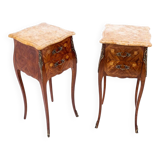 Unique bedside tables, France, circa 1920.