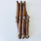 Ancien porte manteau mural en bois