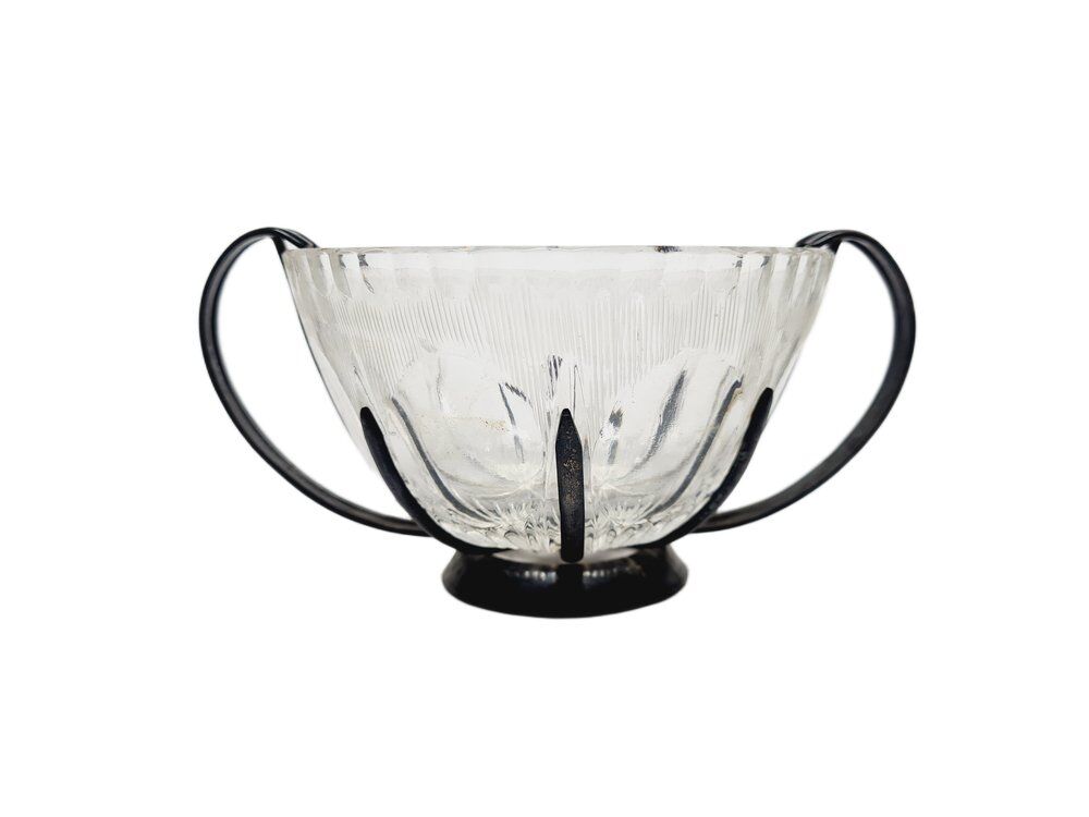 Art Deco sugar bowl from Hefra, Poland, 1970s
