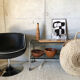 Vintage glass and metal service