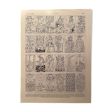 Lithographie sur le tarot de 1919