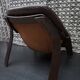 Brutalist brown Leather low Lounge Chair, Norway 1970s