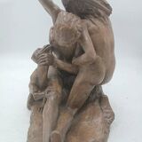 Terracotta sculpture, first half of the 20th century, mythological scene