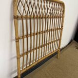 Vintage bamboo and rattan headboard