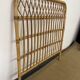 Vintage bamboo and rattan headboard