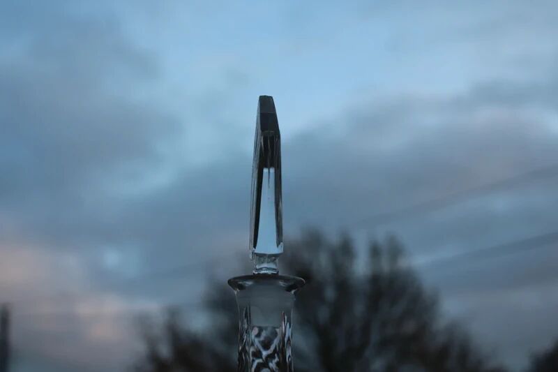 Bavarian crystal decanter + 8 glasses – with original box