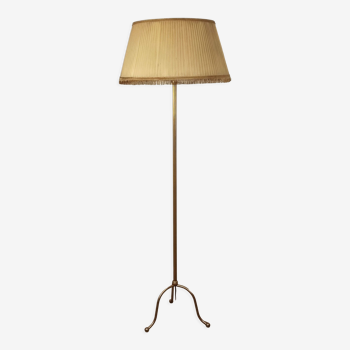 Golden tripod floor lamp