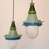 Old Soviet CCCP industrial lamp