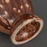 Pair of Banko Ware vases from China ceramic temple and pagoda decor