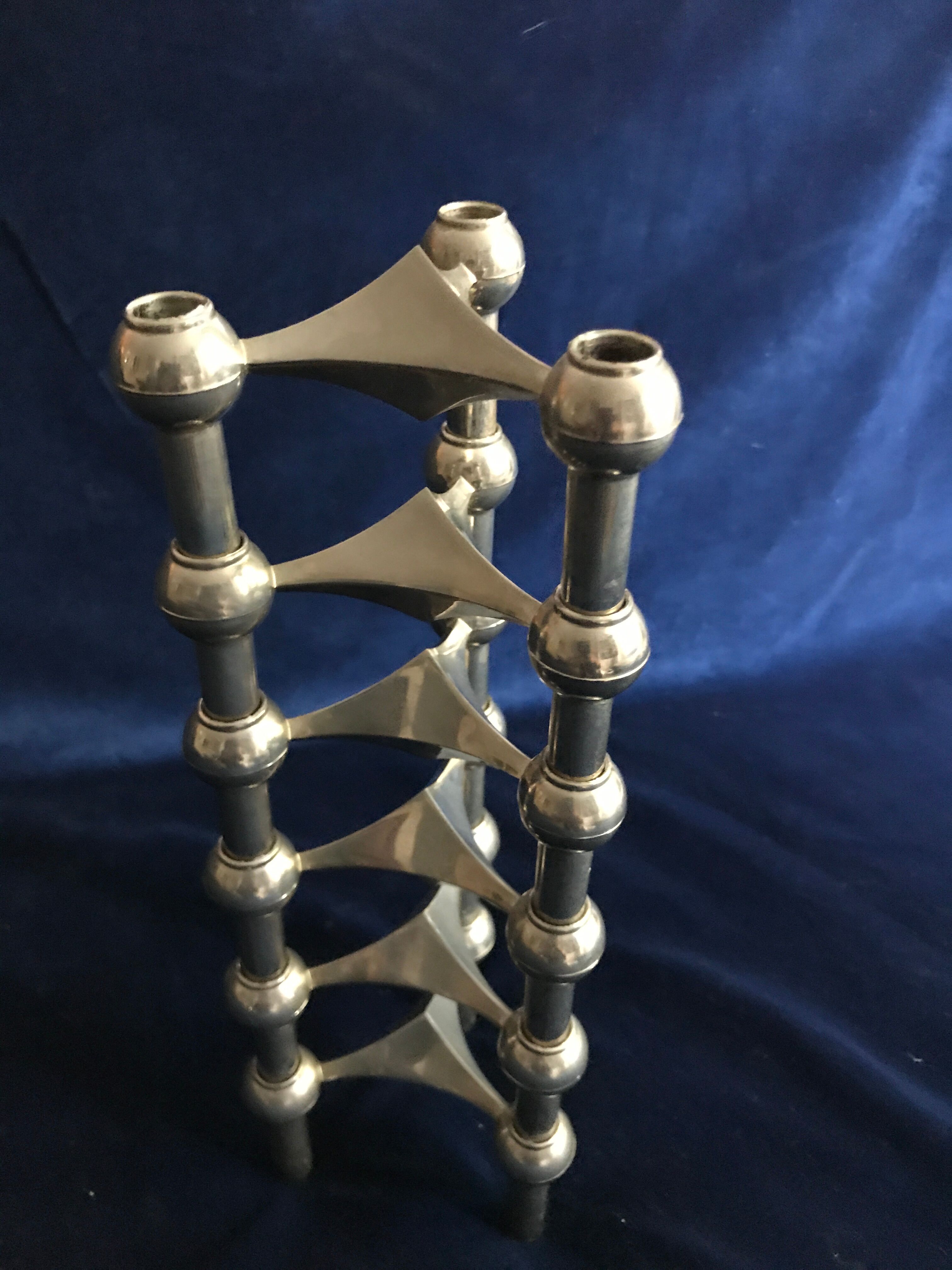 Modular candle holders by Nagel & Stoffi