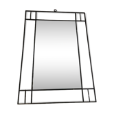 Black iron mirror, 51x71cm