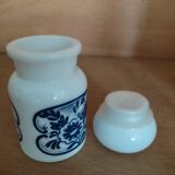 Vintage apothecary pot opaline old décor