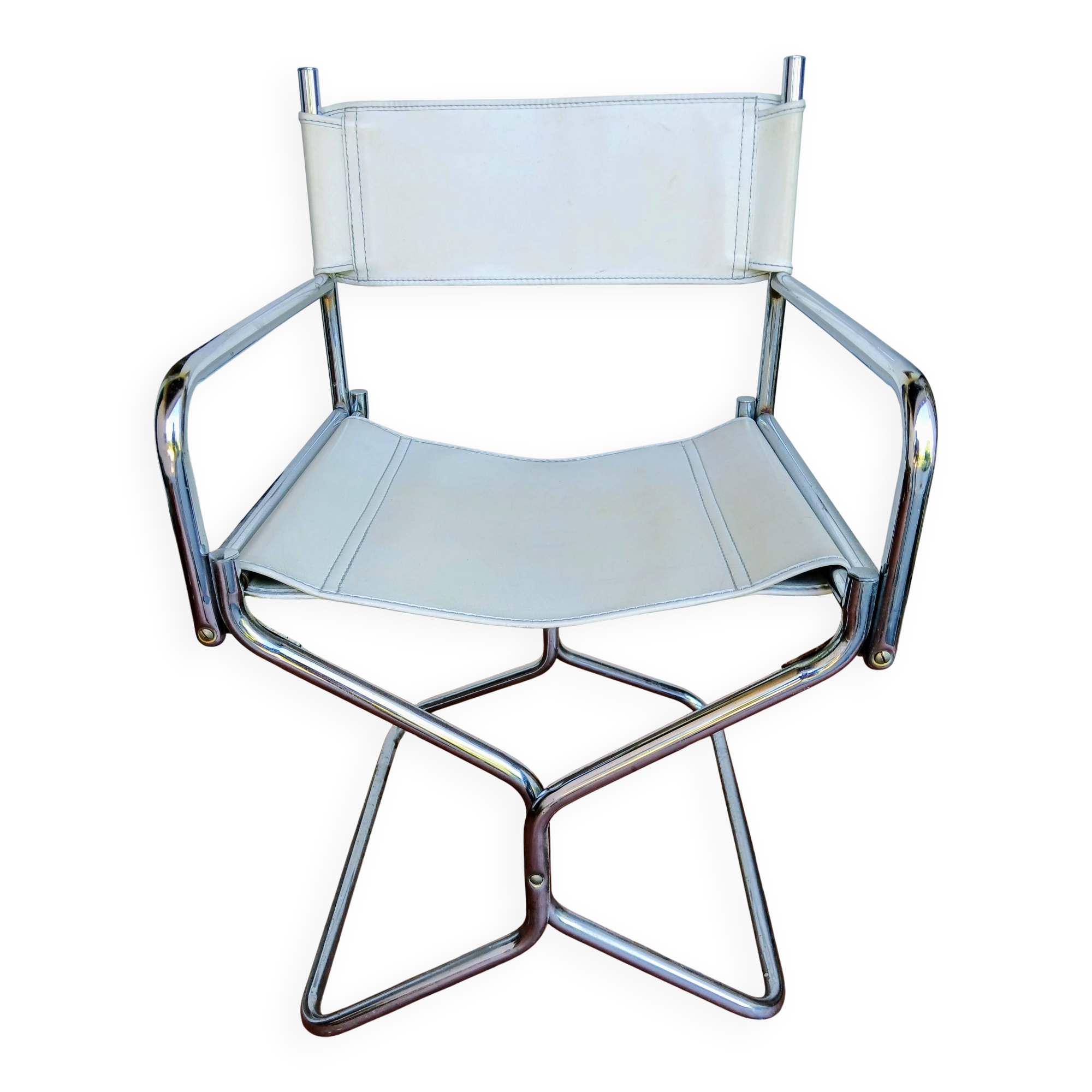 Set of two Vintage Lafuma Folding Director's Chairs