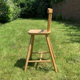 Children's wooden high chair