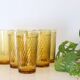 Lot de 6 verres ambrés