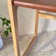 Table basse bois exotique vintage