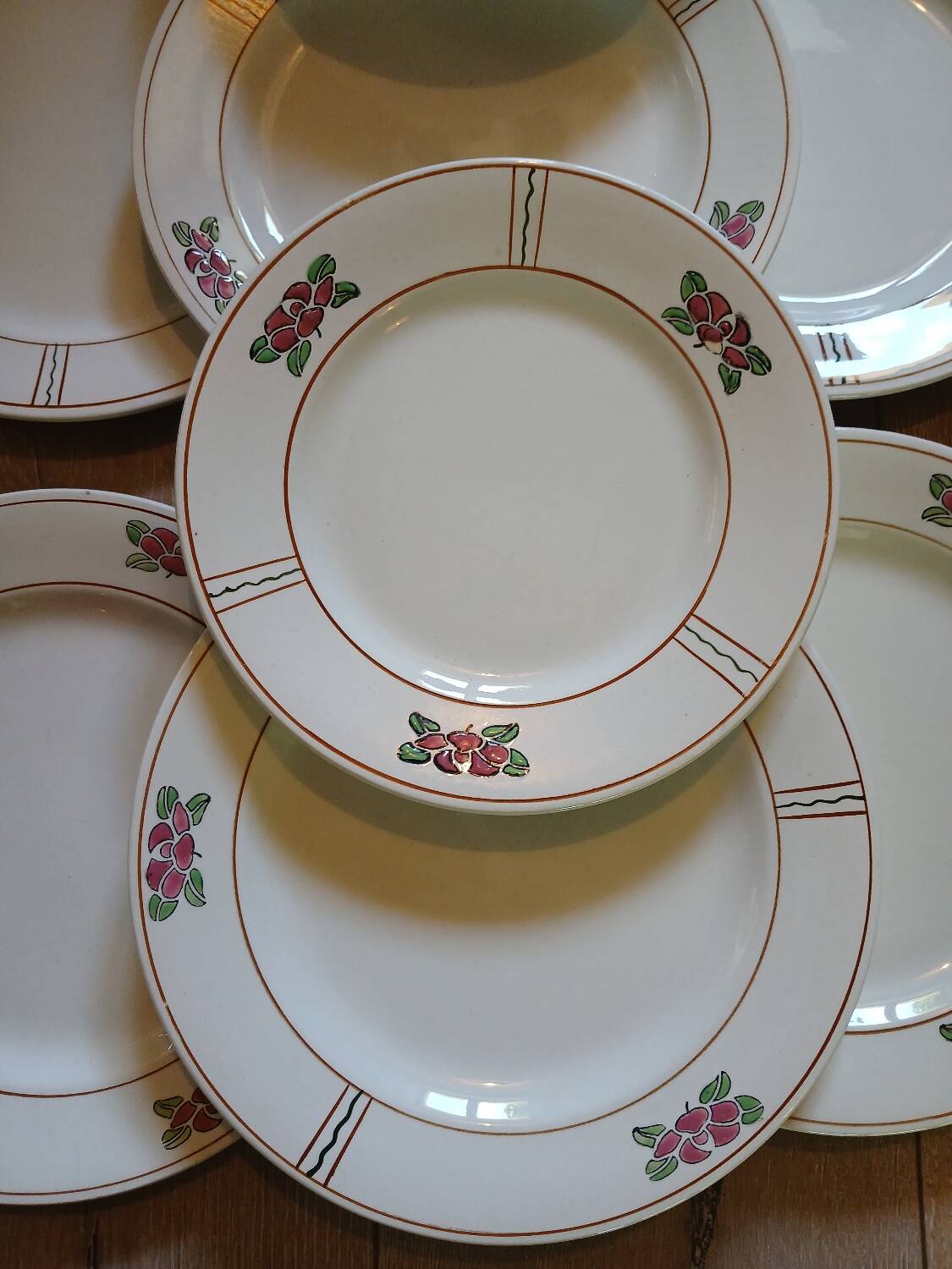 14 Terre de fer SALINS "Water Lily" plates