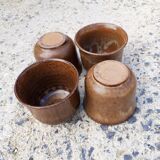Suite of 4 cups of sandstone
