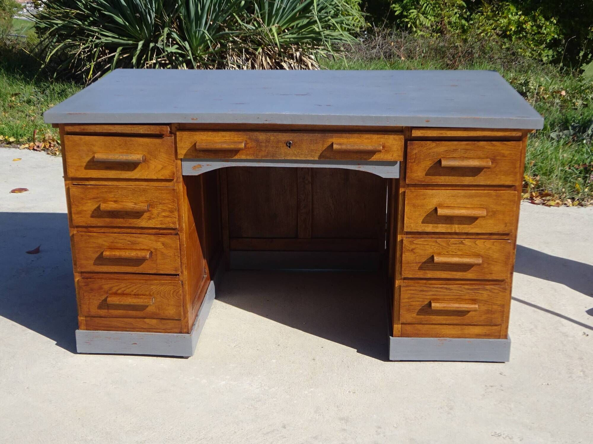 Vintage oak desk