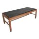 Vintage oak coffee table with a slate top in an oak frame, 1960s.