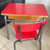 Vintage Formica children's desk and chair set