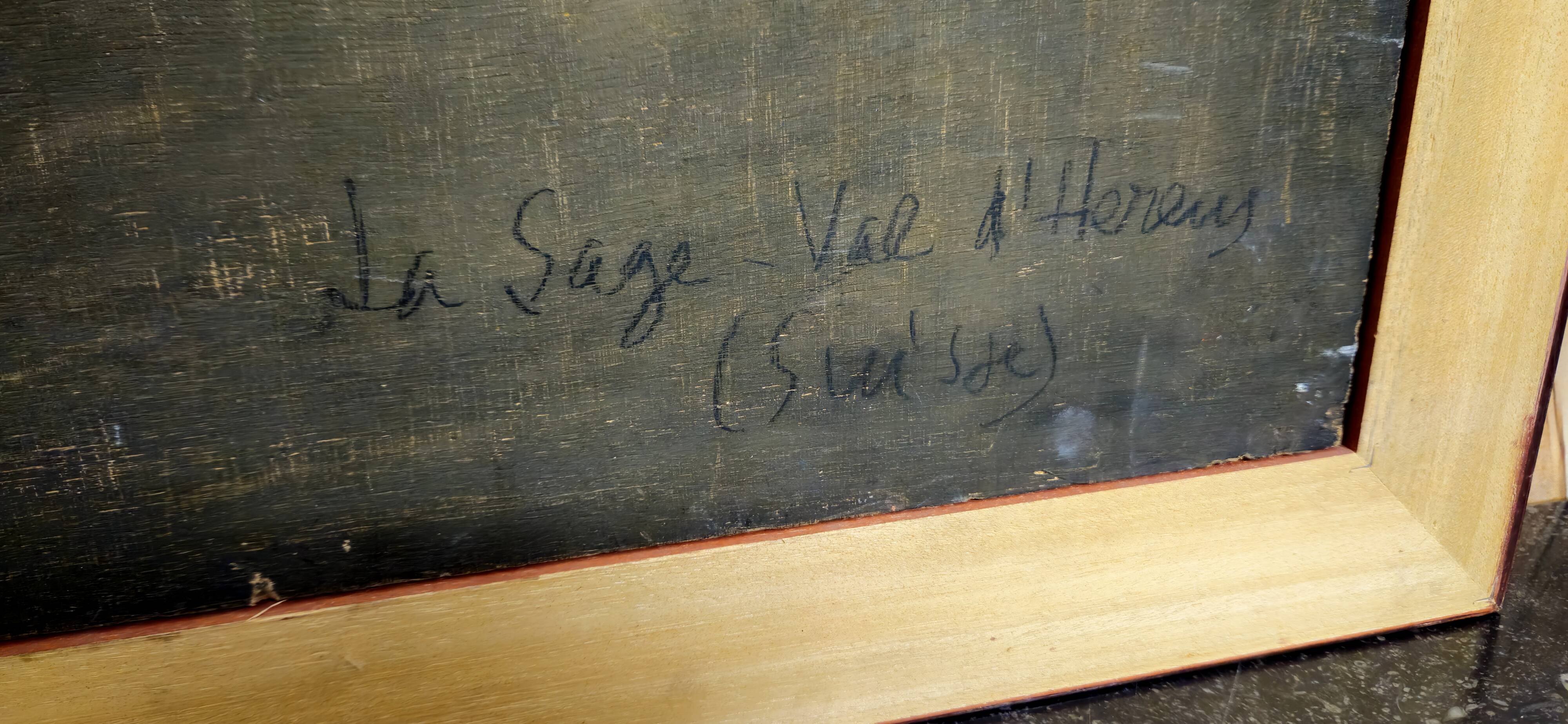 Lucien verdi title: the sage – val d'hérens (switzerland) oil on panel