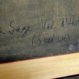 Lucien verdi title: the sage – val d'hérens (switzerland) oil on panel